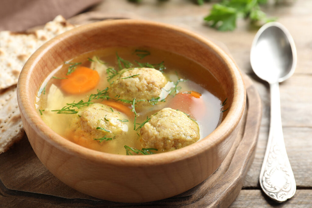 Matzo ball soup