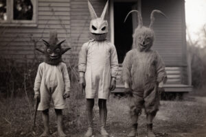 Children's Halloween costumes 1920's-30's.