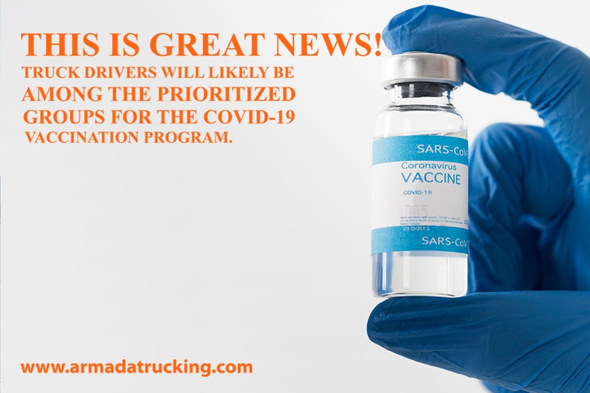 Truck Drivers Prioritized for the COVID-19 Vaccination Program